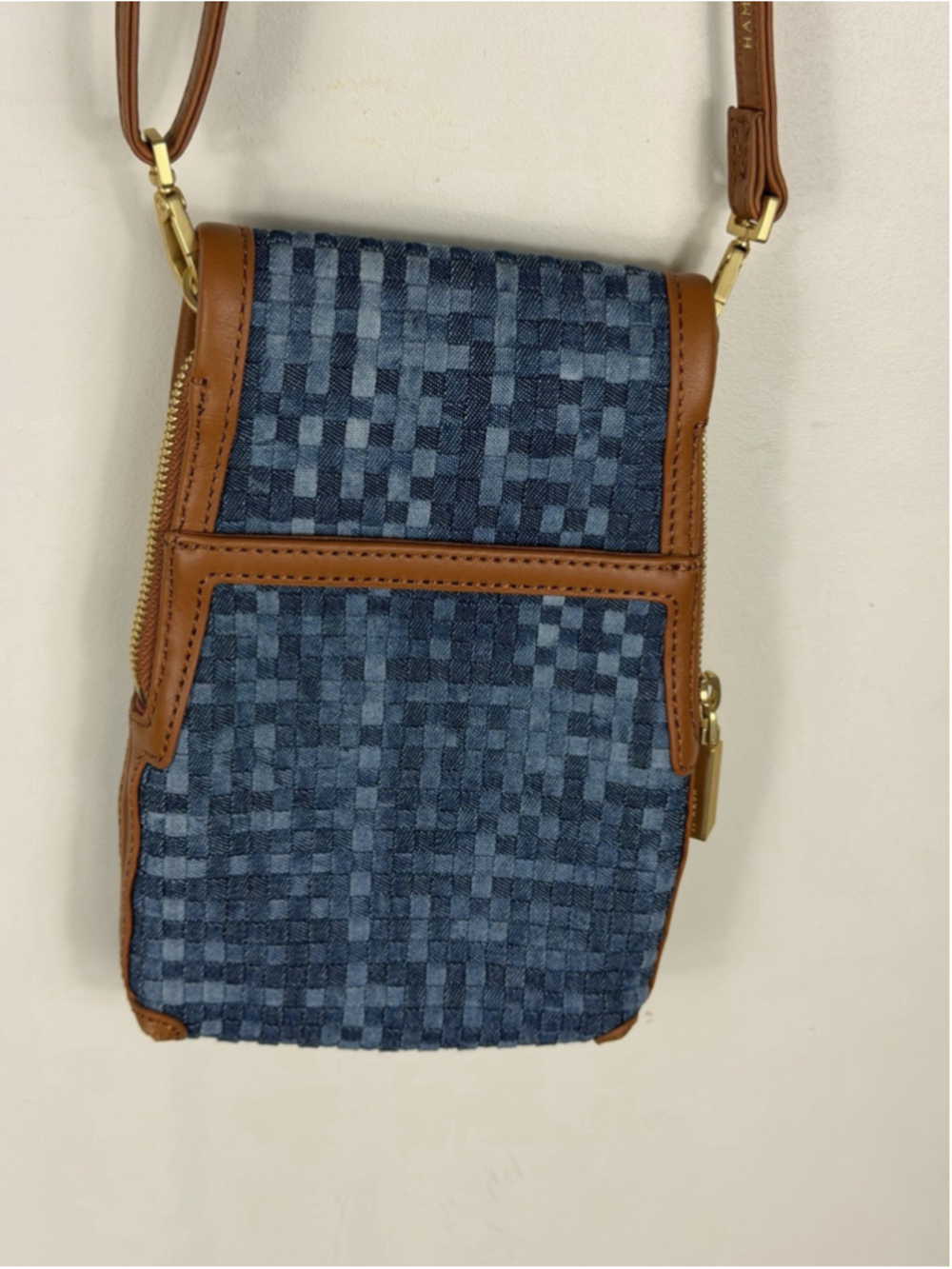Hammitt VIP Mobile mosaic denim Crossbody Bag - Picture 3 of 13